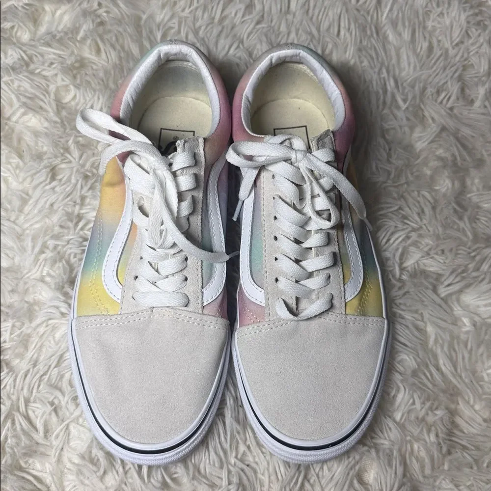 Men's Old School Pastel Rainbow Sneakers